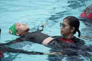 MILO® SAFE Swim participant practicing water safety techniques MILO® and Philippine Red Cross Celebrate World Drowning Prevention Day with SAFE Swim Program