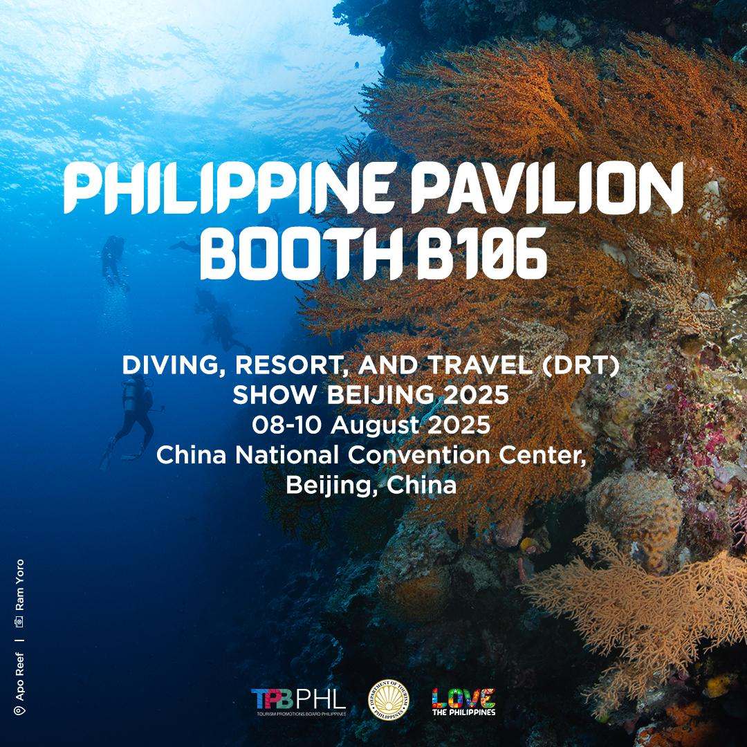 PH Pavillion Booth DRT DRT Show Beijing 2025 displays top PH Dive Spots to Chinese Market