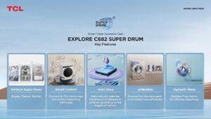 1028.15 TCL Super Drum C682 Promises Smart Laundry Results