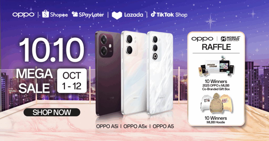 KV OPPO Celebrates 10.10 Mega Sale with Exclusive OPPO x MLBB Collaboration and Discounts Up to ₱3,000