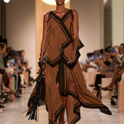 SS26 Michael Kors Look 6 1 Michael Kors PRs - Global Brand Ambassador JC-T, SS26 Collection, VIPs at the SS26 Runway Show