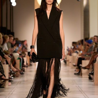 SS26 Michael Kors Look 7 1 Michael Kors PRs - Global Brand Ambassador JC-T, SS26 Collection, VIPs at the SS26 Runway Show