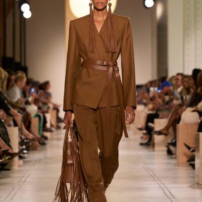 SS26 Michael Kors Look 9 1 Michael Kors PRs - Global Brand Ambassador JC-T, SS26 Collection, VIPs at the SS26 Runway Show