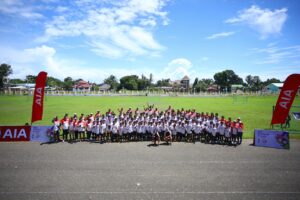AHS Iloilo Football Clinic Group Picture AIA Philippines Brings World-Class Football Clinic to Iloilo Students