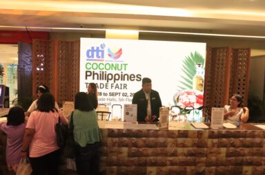 DTI Desk Shot PLDT and Smart Empower Coconut Farmers with Cybersecurity Skills at COCONUTPhilippines Trade Fair 2025