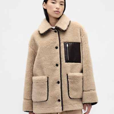 Gap x Sandy Liang Reversible Vegan Leather Sherpa Jacket Gap Teams Up with Designer Sandy Liang for Limited-Edition Collection in the Philippines