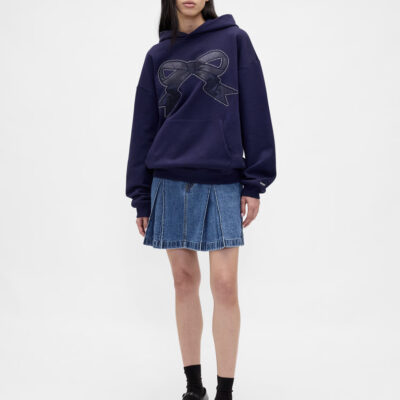 Gap × Sandy Liang Pleated Denim Mini Skirt Heavyweight Oversized Hoodie Gap Teams Up with Designer Sandy Liang for Limited-Edition Collection in the Philippines