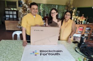 Siquijor Provincial High School Bitget provided high speed internet connection Bitget Brings High-Speed Internet to Remote Island Schools Through Starlink Deployment