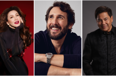 Josh Groban with Regine and Martin Josh Groban’s GEMS World Tour Returns to Manila with Regine Velasquez and Martin Nievera