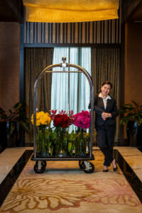 Photo 2 Anna Fay Rosal Florist Manager Anna Fay Rosal Crafts Living Masterpieces at Solaire Resort North