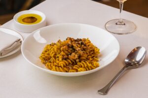 Fusili with olive oil confit Solaire Resort North’s Finestra Elevates Everyday Italian Cuisine