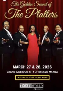 2. Key Visual The Golden Sound of The Platters at the Grand Ballroom City of Dreams Manila Gabby Concepcion and “The Golden Sound of the Platters” Headline March Concerts at City of Dreams Manila