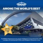 Official Art Card of SM MOA Arena for IQ Magazine Arena Guide 2026 SM Mall of Asia Arena Named Among World’s Top 20 Arena Stars for 2026