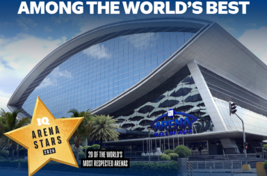 Official Art Card of SM MOA Arena for IQ Magazine Arena Guide 2026 SM Mall of Asia Arena Named Among World’s Top 20 Arena Stars for 2026