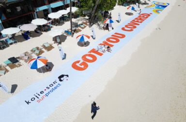 Philippines longest beach towel Kojie.san SunProtect Launches New Multi-Light Protection Line for the Whole Family