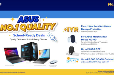 1 ASUS No. 1 Quality School Ready Deals Until September 15 2026 ASUS rolls out back-to-school promos with extended protection, freebies, and cashback offers
