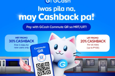 GCash Exclusive LRT 2 and MRT 3 cashback up to 30 with GCash Commute QR photo GCash offers cashback promo for LRT-2 and MRT-3 commuters using Commute QR