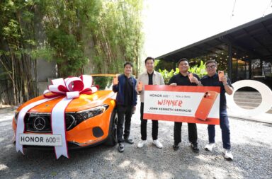 Main KV HONOR 600 Win a Benz Winner 01 HONOR awards Mercedes-Benz EQA to winner of HONOR 600 Win-a-Benz Promo