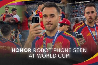 Main KV HONOR Robot Unreleased HONOR smartphone spotted during Spain's World Cup celebrations