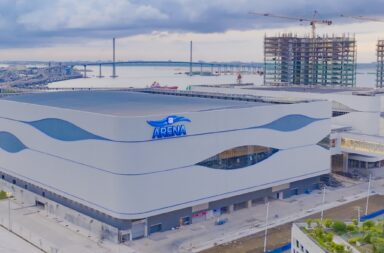 Official Drone Shot SM Seaside Cebu Arena SM Prime Unveils P7-Billion SM Seaside Cebu Arena, Strengthening Visayas Entertainment Scene