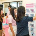 PWU students explore interactive activity booths featuring health beauty and wellness experiences making learning about womens self care both fun and engaging Watsons launches Women's University Tour to empower young Filipinas with wellness education