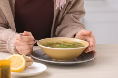 Home remedies such as steam inhalation and eating hot soups can help with the stuffiness one experiences when having the common cold Simple Ways To Ease A Stuffy Nose During A Cold