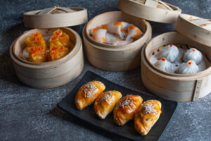 Seafood Lobster Dumpling Golden Harbor Salmon Asparagus Dumpling Assorted Mushroom Truffle Dumpling Jasmine Oven Baked Curry Chicken Puff Jasmine Introduces a Refreshed Menu: A Taste of Chinese Tradition That Feels Like Home